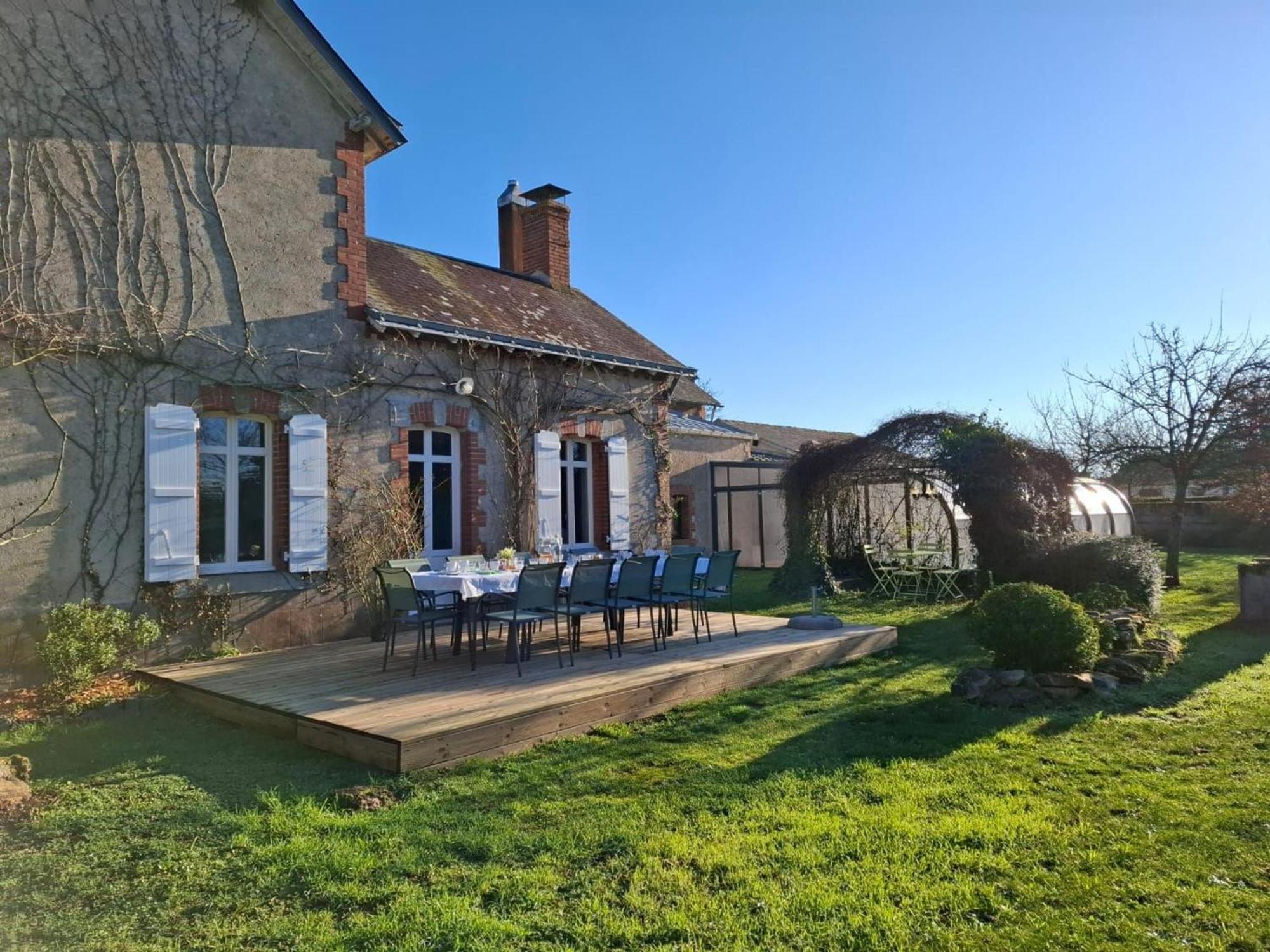 Gite Familial Avec Piscine Chauffee A Lege - Fr-1-306-1296 Dış mekan fotoğraf
